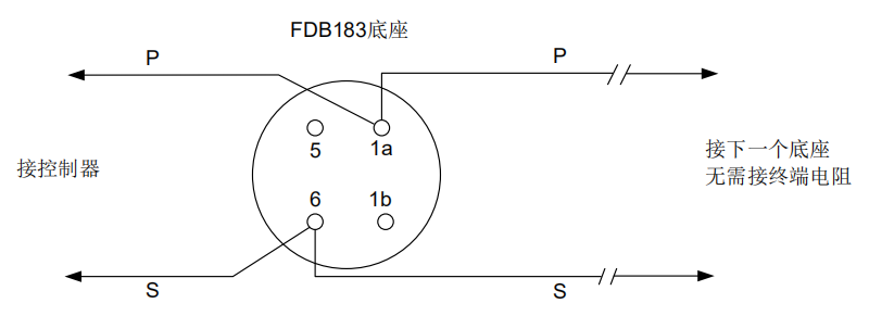 FDO183S点型光电感烟浙江探测器接线图